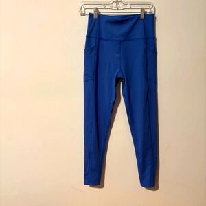 Calvin Klein Blue Performance Stretch Leggings Size M